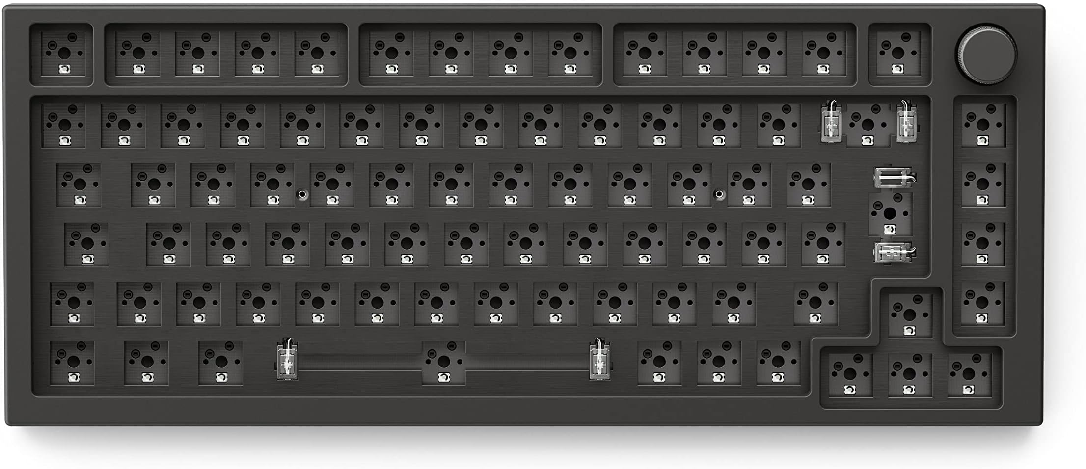 Glorious PC Gaming Race GMMK Pro - 75 Percent TKL modular mechanical gaming keyboard with RGB backlighting - 1.8m USB-C cable - Full customization mounted on Joints - Barebones