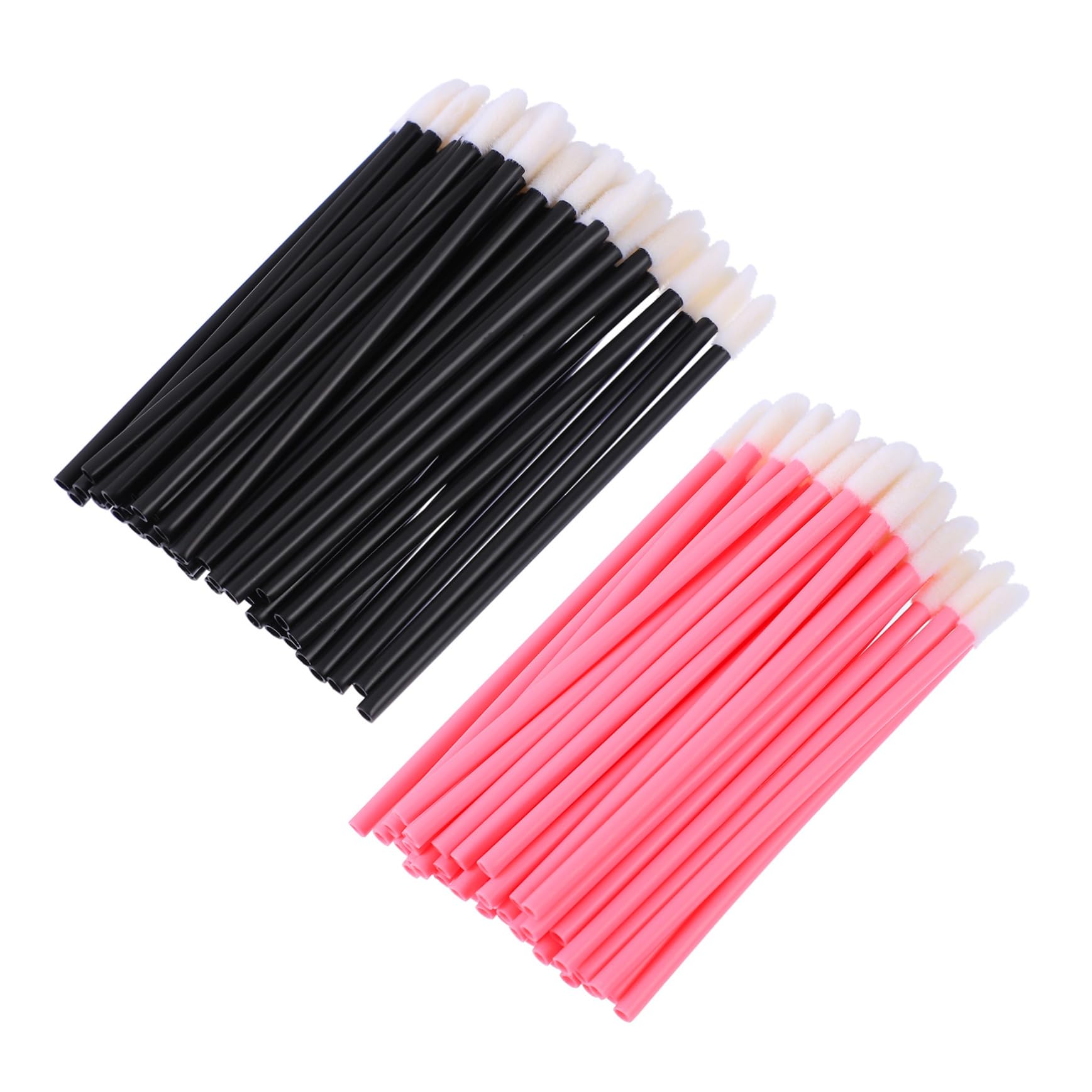 PartyKindom 200Pcs Lipstick Applicators Makeup Brush Tool for Lip Makeup Comfortable Bristles for Smooth Application Variety Pack