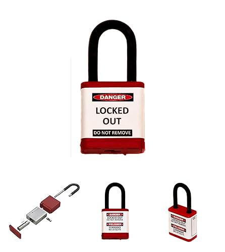 Miniatura 8 de Zing Green Products 7149 - Kit básico de etiquetado de bloqueo eléctrico con cerrojo, candados de seguridad, etiquetas de bloqueo y dispositivos de
