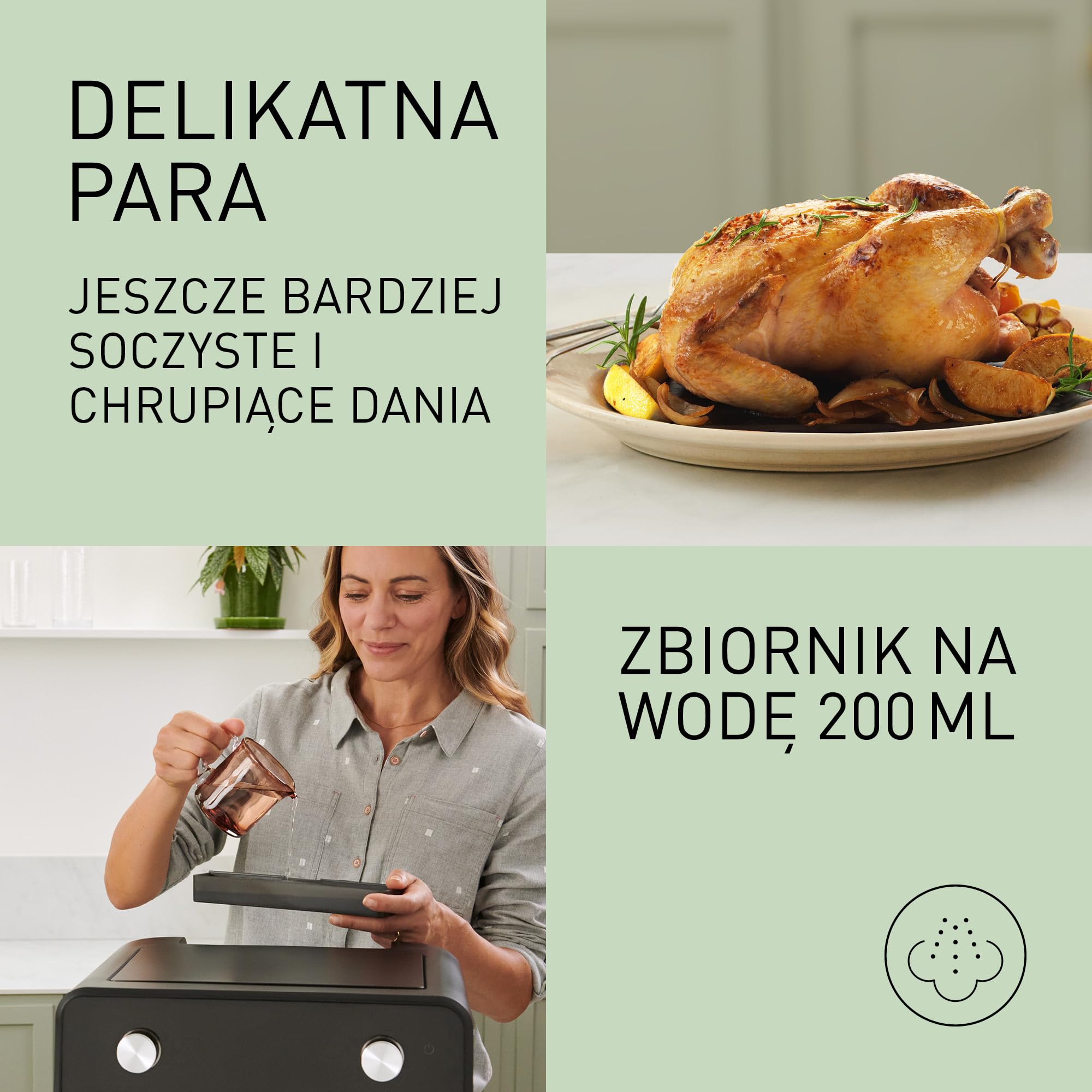 Panasonic NF-BC1000KXE Frytkownica beztłuszczowa Air Fryer Flex z okienkiem, 30°-230°C, 9,6 L, podwójny kosz, delikatna para, 8 programów, łatwe czyszczenie, czarna