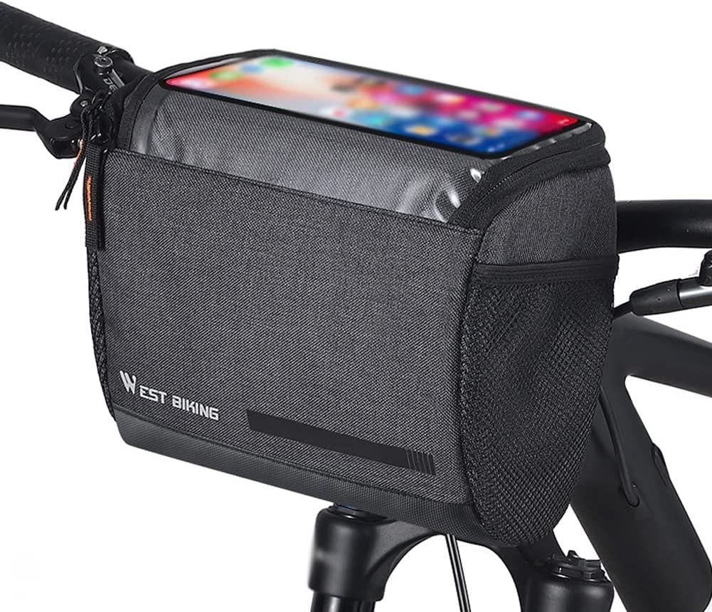 HOMPERBike Triangle Frame Bag, Waterproof Bicycle Front Handlebar Bag Storage Tube Bag Bike Accessories for Outdoor Riding MTB Road Bike