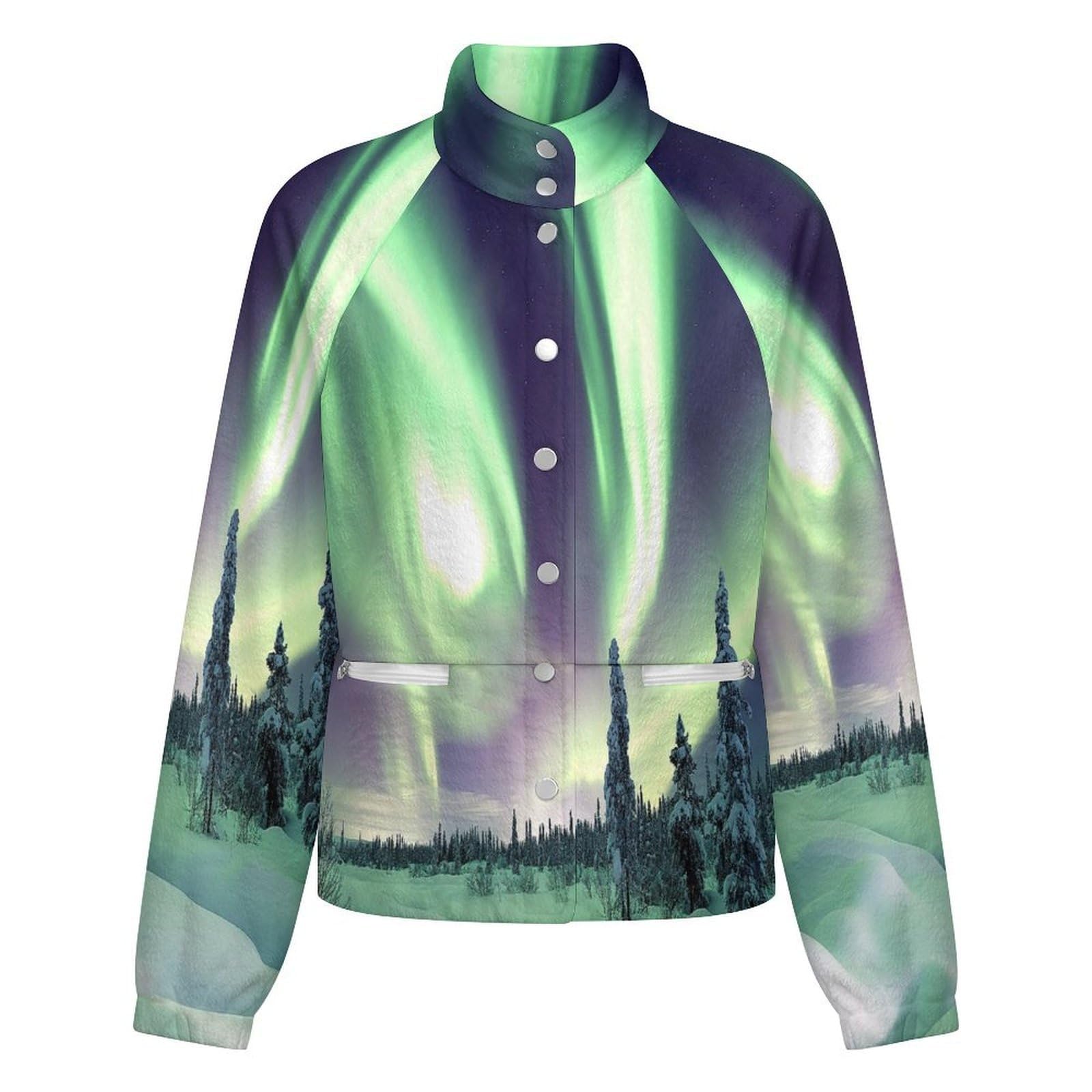 OFFSUM Chaqueta Polar Para Mujer - Cielo Nocturnoabrigo De Talla Grande Para Otoño E Invierno, Tops, Cárdigan, Ropa De Calle De Moda Para Exteriores, Resistente Al Viento, Ropa De Senderismo