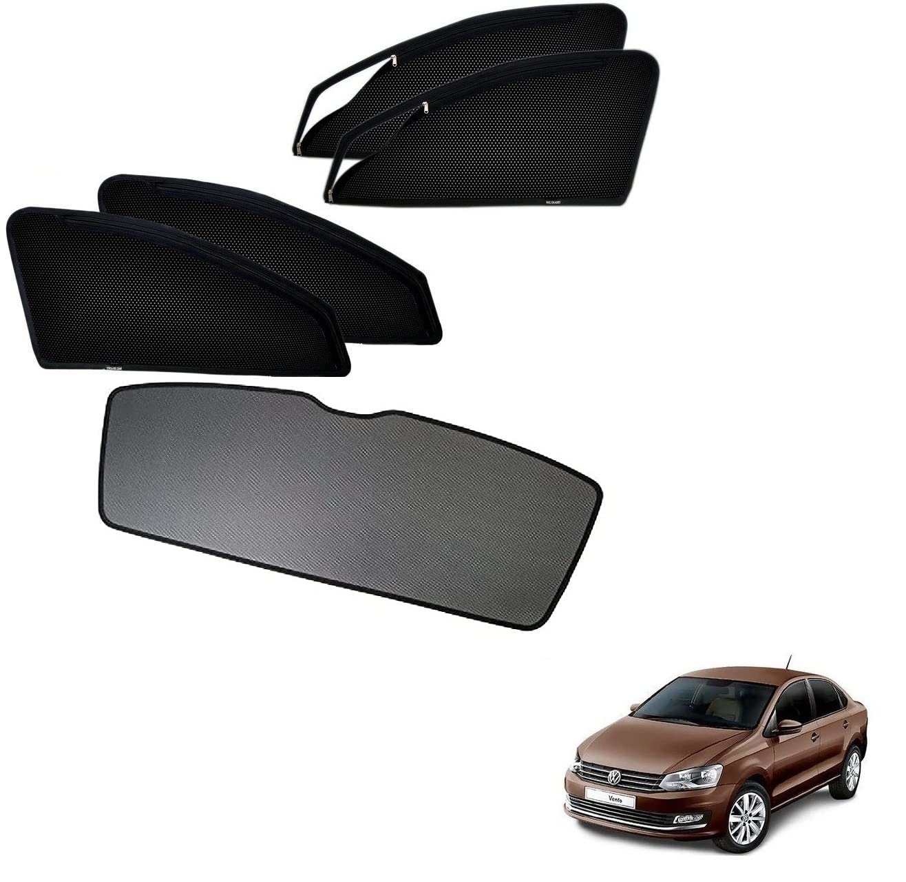Kozdiko Car Side Window Curtains Zipper with Dicky Magnetic Sunshades Compatible for Volkswagen Vento-picture-17