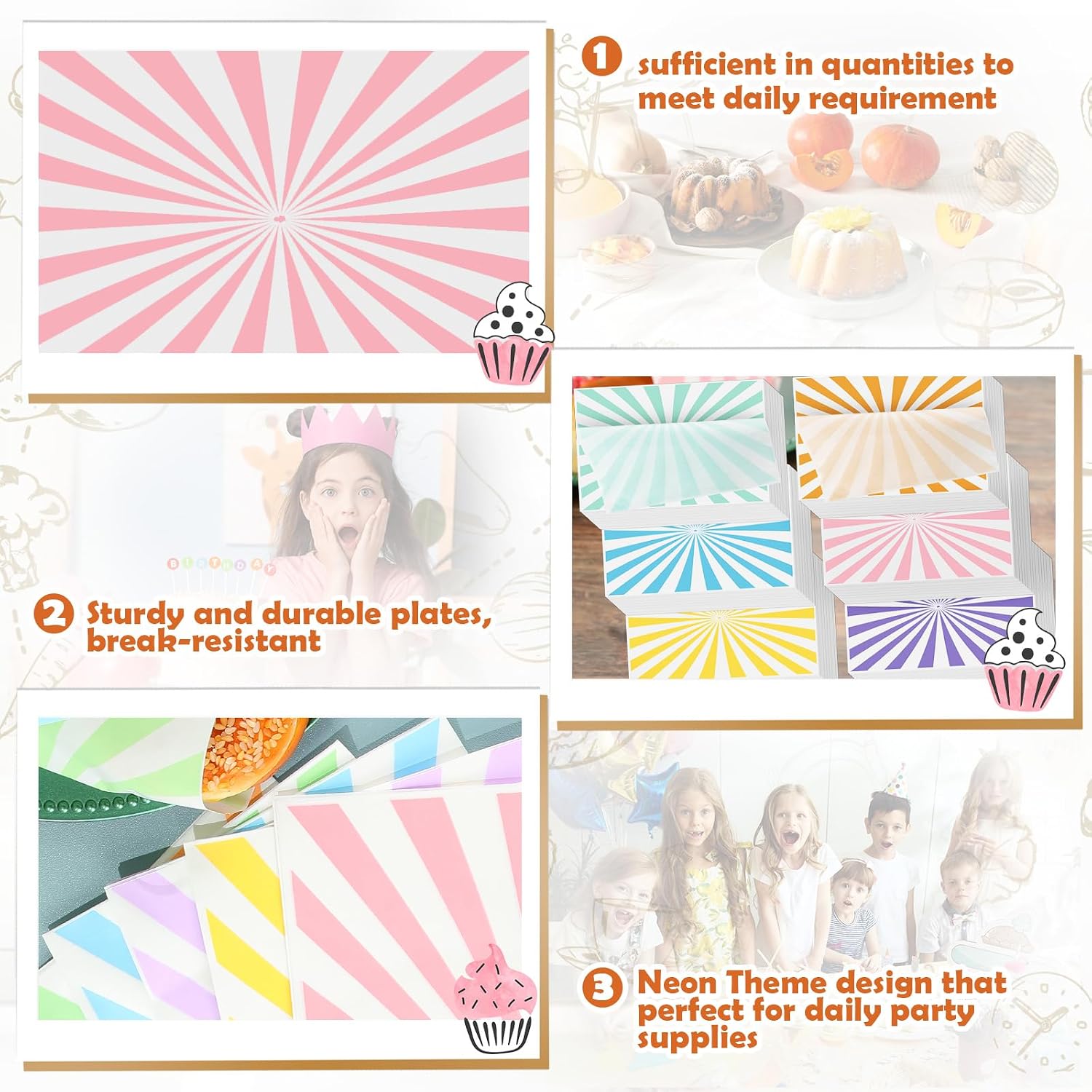 Dunzoom 120 Wax Deli Paper Sheets 12 x 8 Inch, Pastel Striped Wrapping Paper for Food, Colorful Basket Liners Sandwich Burger Liner for Pastel Party Supplies Home Picnic Kitchen