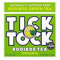 Vista 1 de Tick Tock Bolsitas de té verde orgánico Rooibos (40)