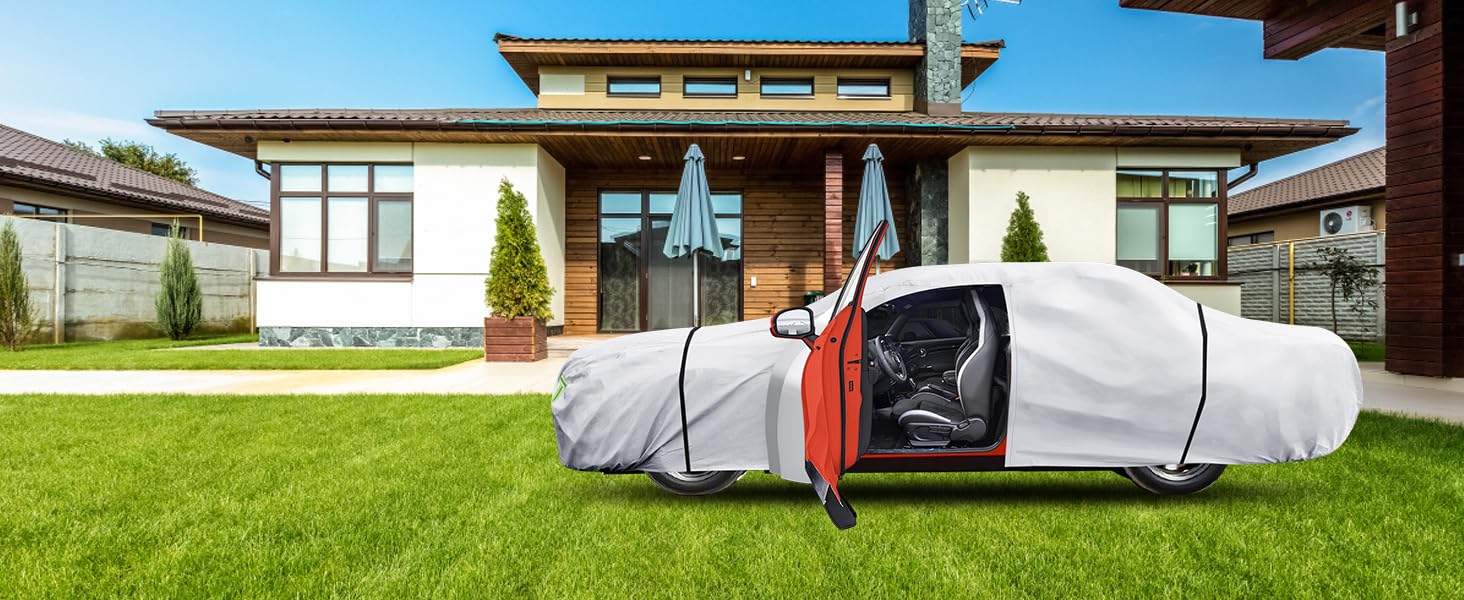 Car Cover Custom Fit for Dodge Challenger 2008-2025 6 Layers Truck Cover Waterproof All Weather for Automobiles Outdoor — view 9