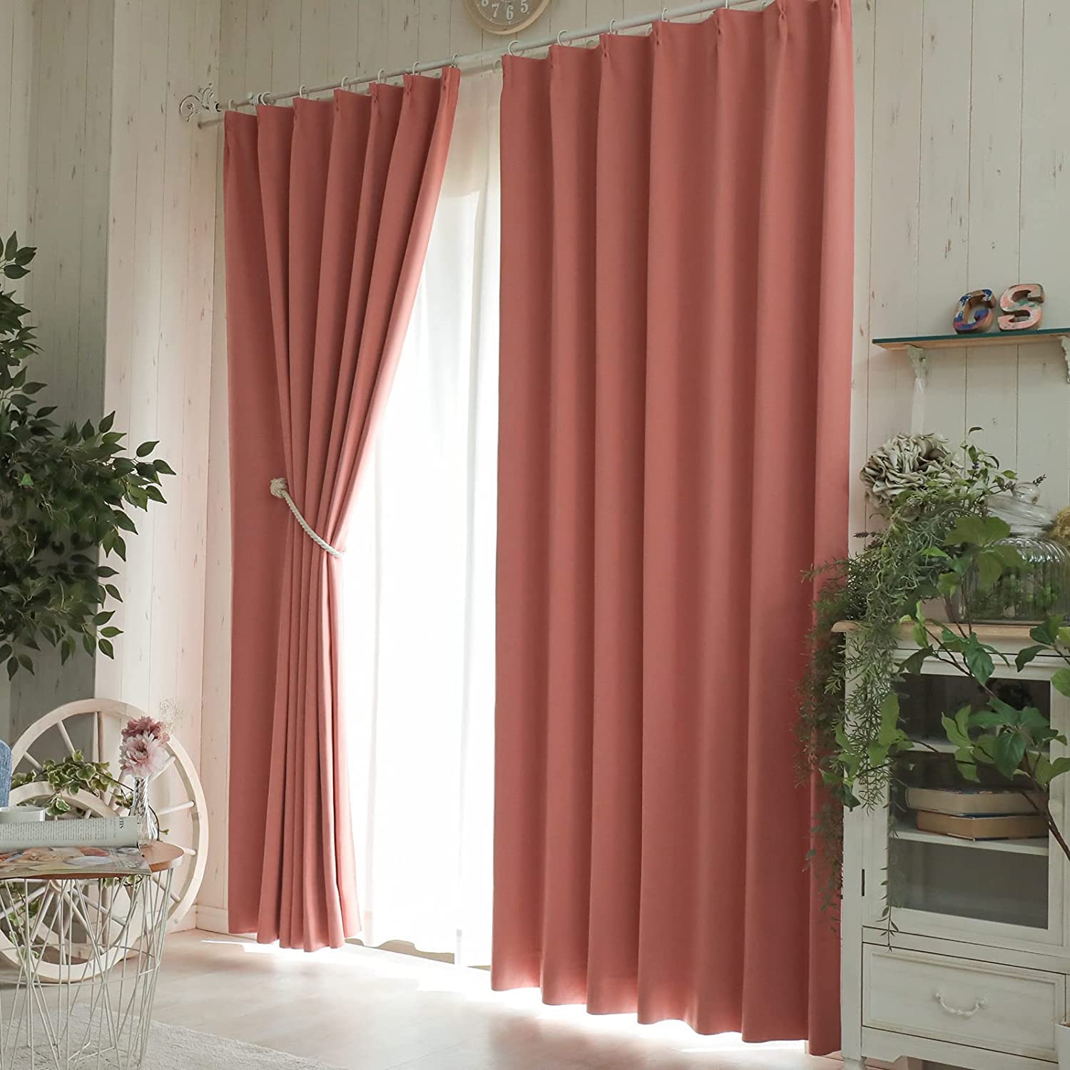 幅100cm×丈230cm 2枚（色：ピンク）