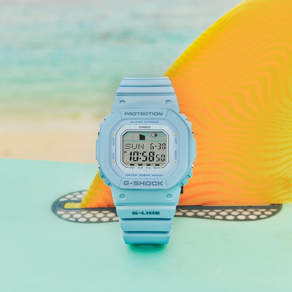 Amazon.com: CASIO G-Shock G-Lide Light Blue Digital Watch