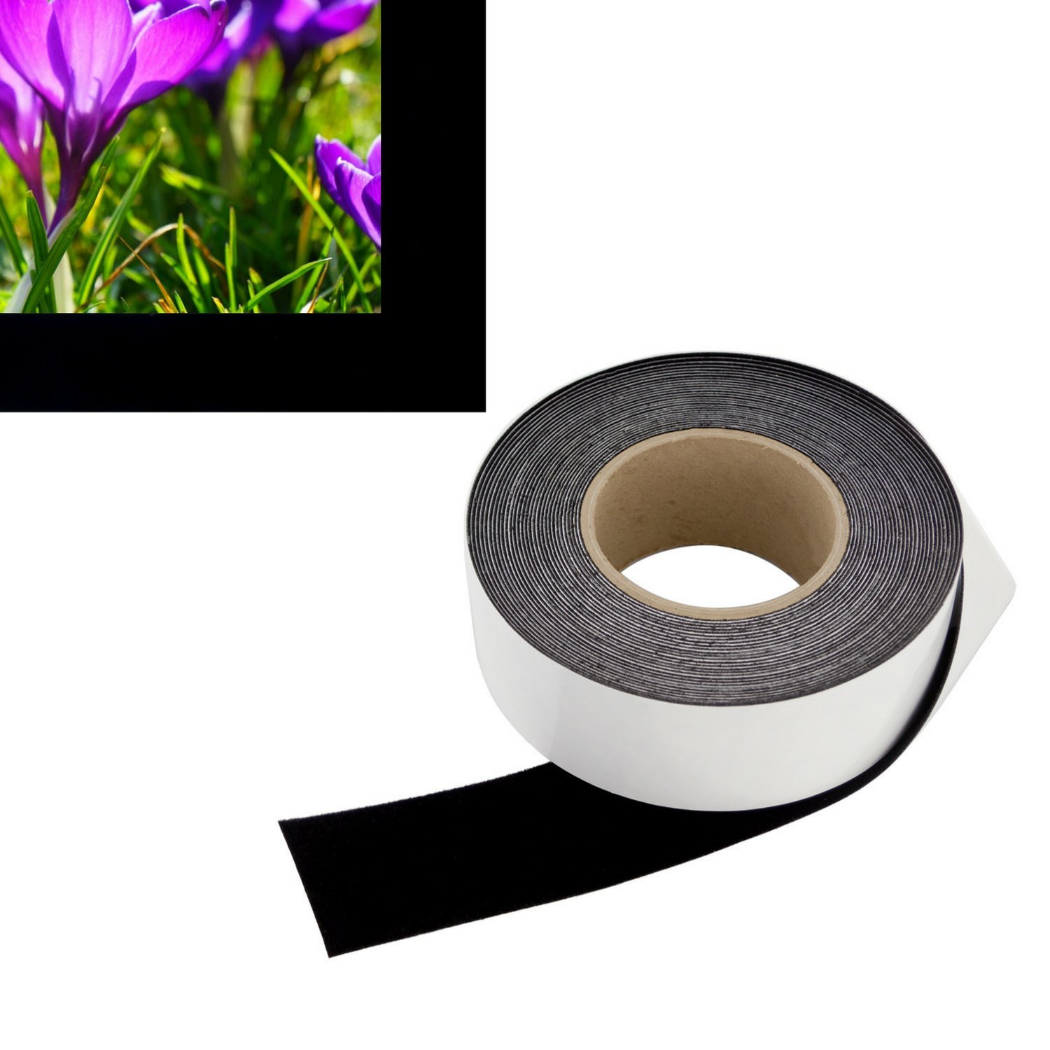 Buy 2 in x 30 ft Vibrancy Enhancing Projector Screen Felt Tape Border