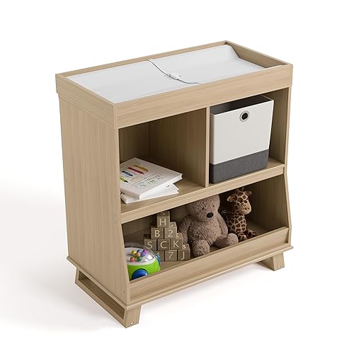 Vista 13 de Storkcraft - Cómoda moderna para bebé con cambiador y cajones (blanco con blanco) - Certificado GREENGUARD Gold Blanco/Blanco