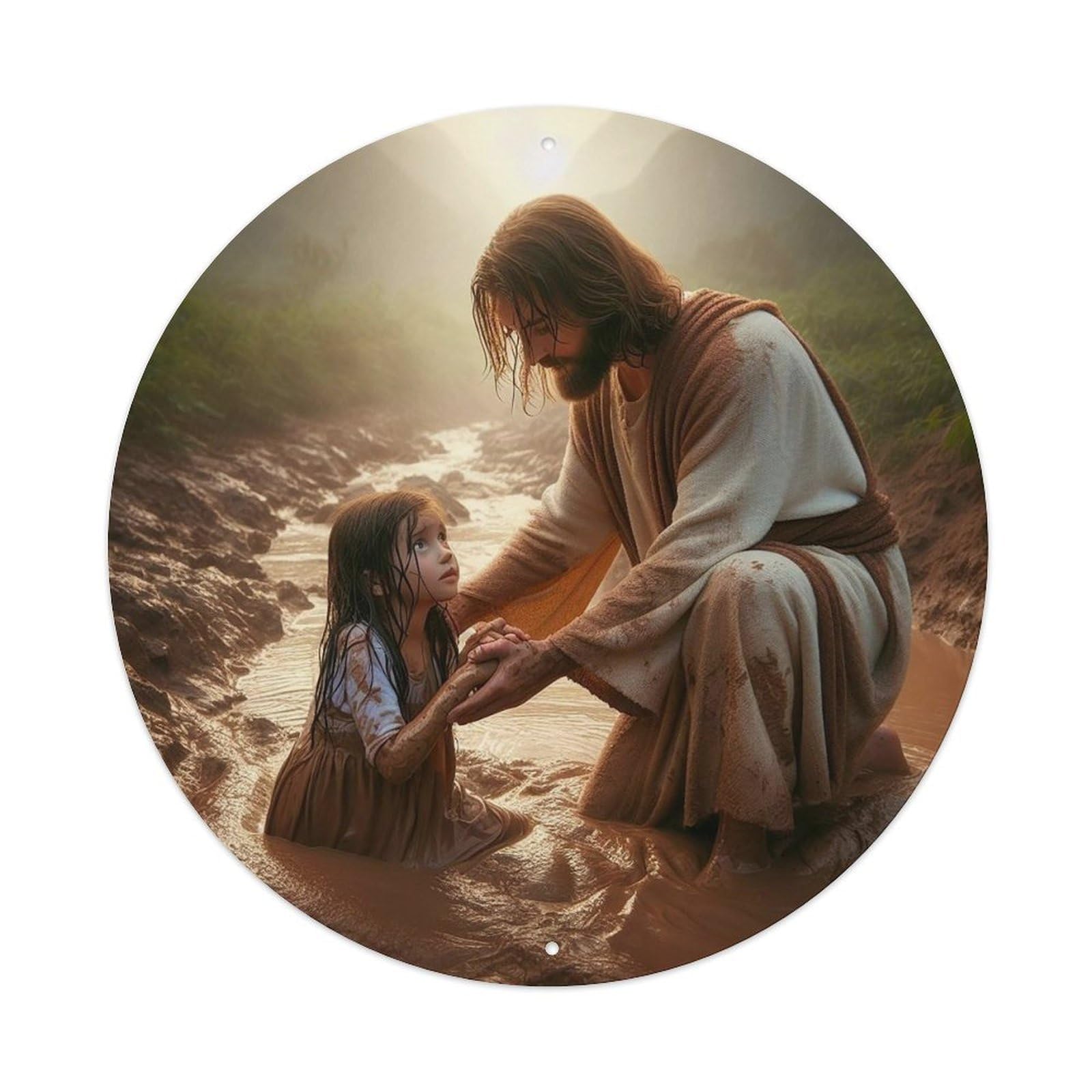 Jesus The Saviour Religious Metal Tin Sign