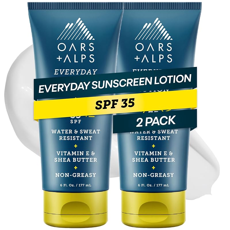 Loção protetora solar facial e corporal Oars + Alps FPS 35, 2 unidades, 177 g cada