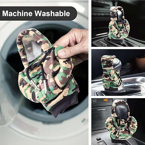 Miniatura 6 de Sudadera con capucha universal para palanca de cambios de automóvil, divertida sudadera con capucha para palanca de cambios de automóvil, decoración
