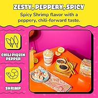 Vista 4 de Maruchan Fideos Ramen de Almuerzo Instantáneo, Chile Piquín y Camarones – Sopa de fideos instantáneos estilo japonés, comida fácil lista en 3