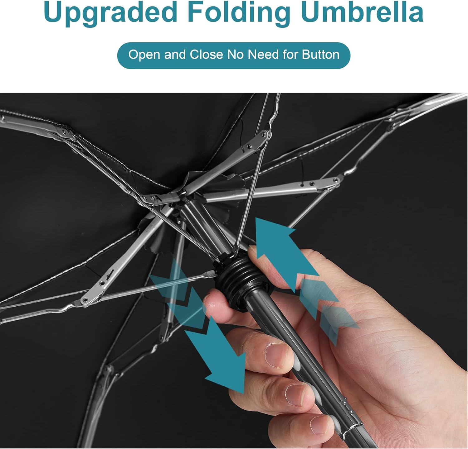 G4Free Mini Travel Folding Umbrella for Purse, Compact UPF 50+ UV Protection Sun & Rain Small Umbrella, Lightweight Portable Parasol Fits in Pocket, Wallet for Women Men - Image 4