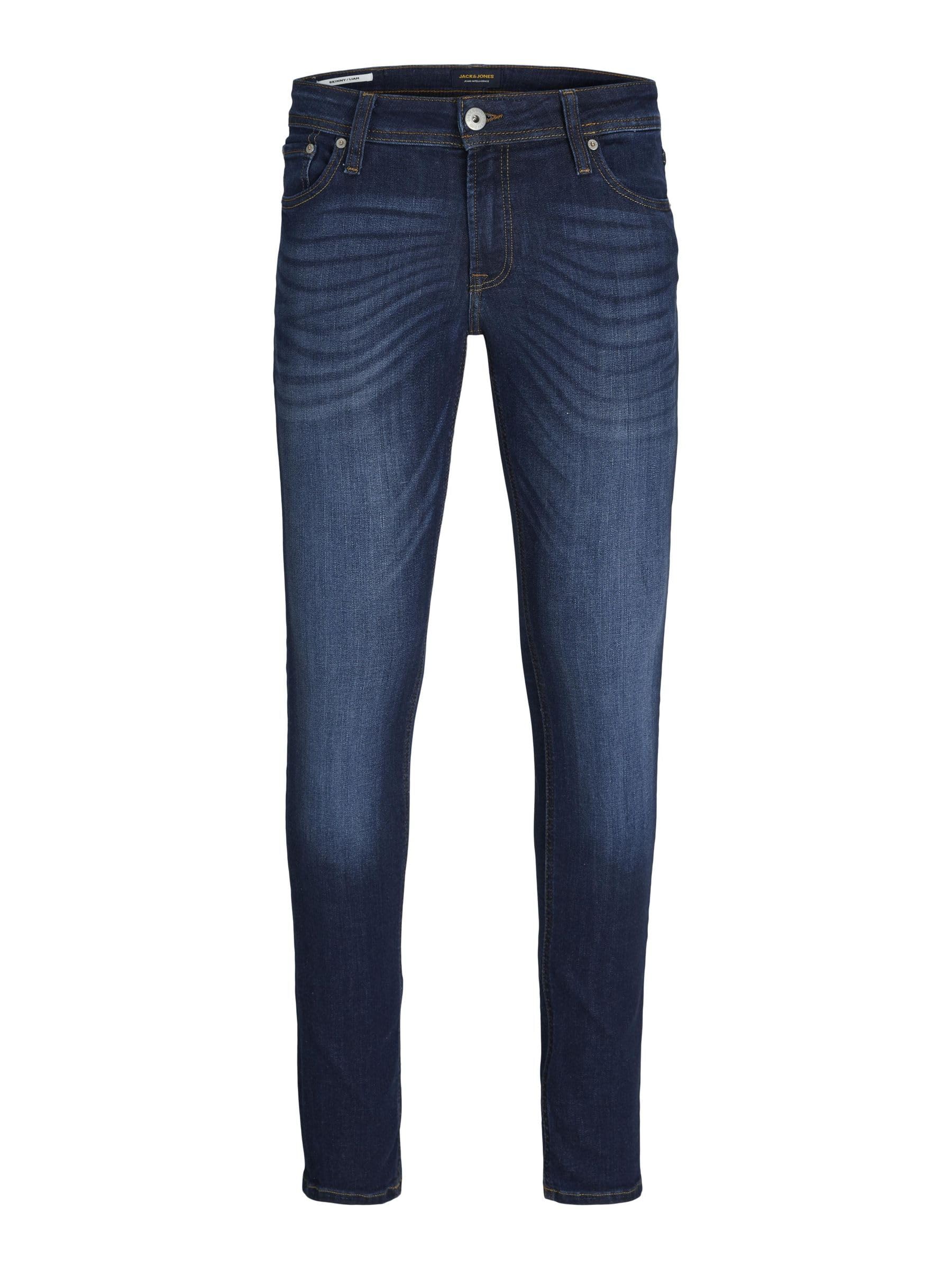 JACK & JONES Liam Jiginal Am 014 - Jeans - Skinny - Homme - Bleu (Blue Denim) - W28/​L30 (Taille Fabricant: 28)