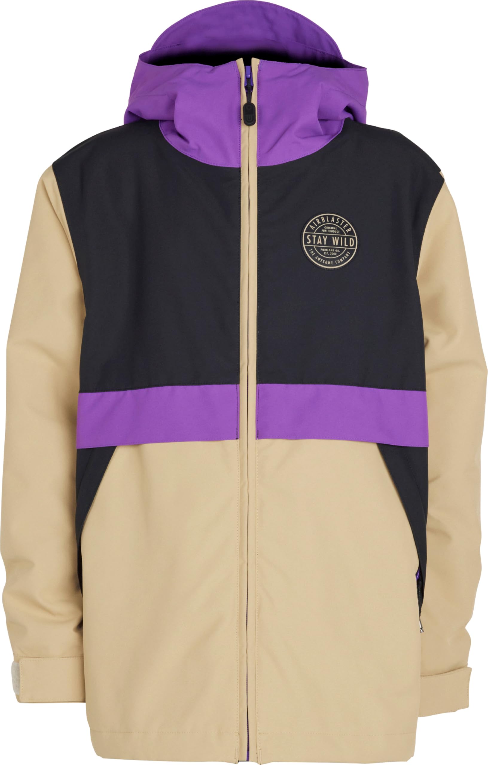 AIRBLASTER Trencher Full Zip Snowboard Jacket - Youth, Tan, L