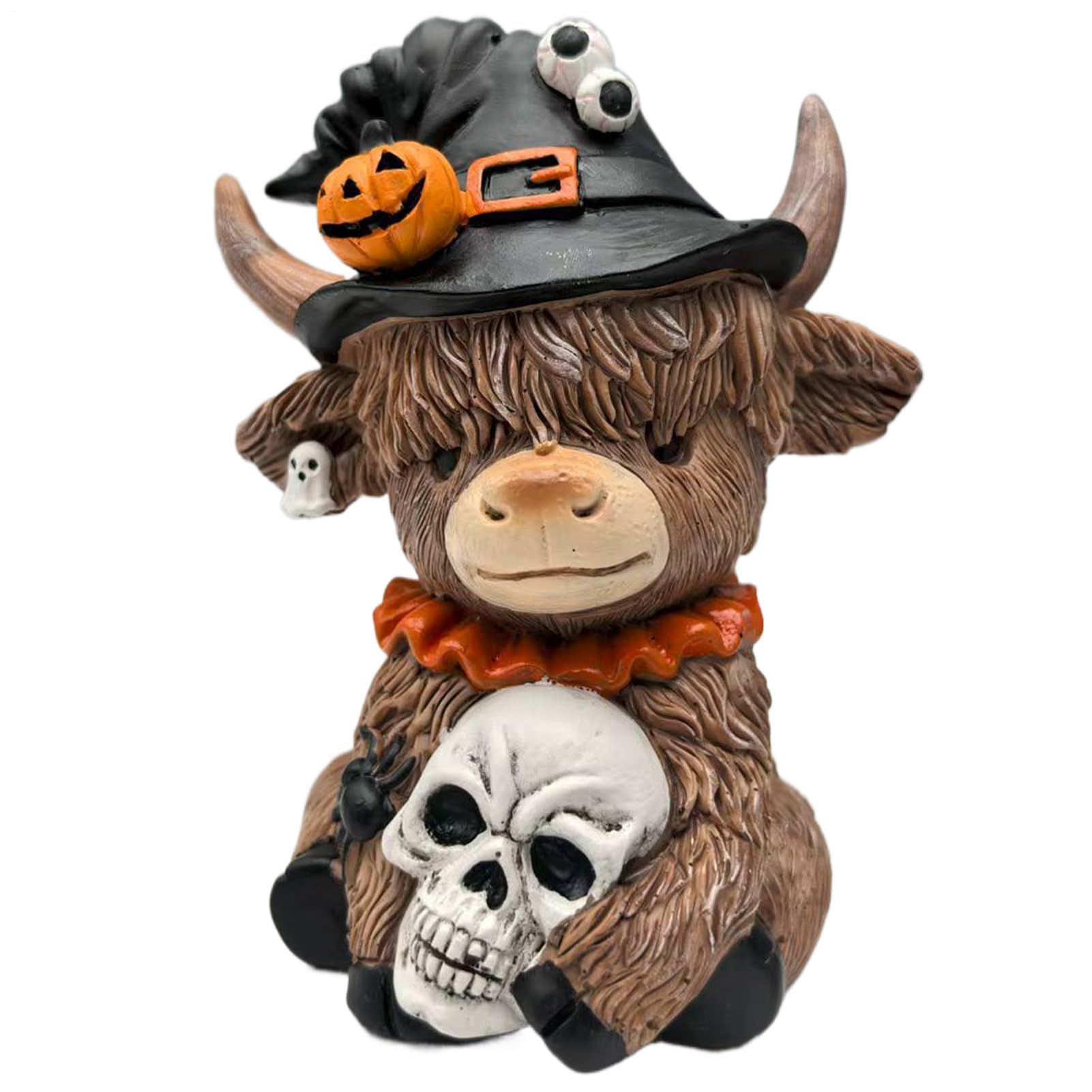Figurines de vache Highland en résine marron cadeau déco pour amoureux de nature