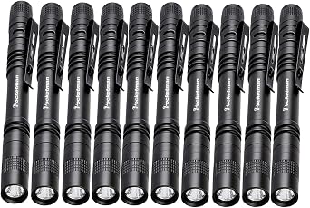Pocketman LED Penlight Flashlight Small Flashlight Pocket-Size Pen Torch with Clip for Lighting