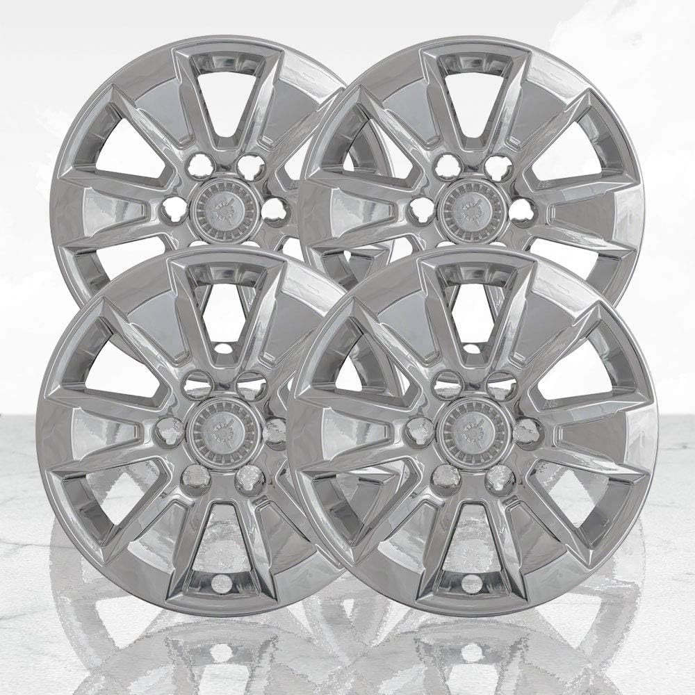 Auto Reflections Set of 4 17" 6 Spoke Wheel Skins for Chevy Silverado 1500 2019-2026 - Chrome