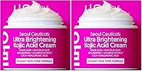 Vista 10 de SeoulCeuticals Crema de ácido kójico coreano removedor de manchas oscuras + ácido glicólico + niacinamida + cica + hidratante HA - Cuidado