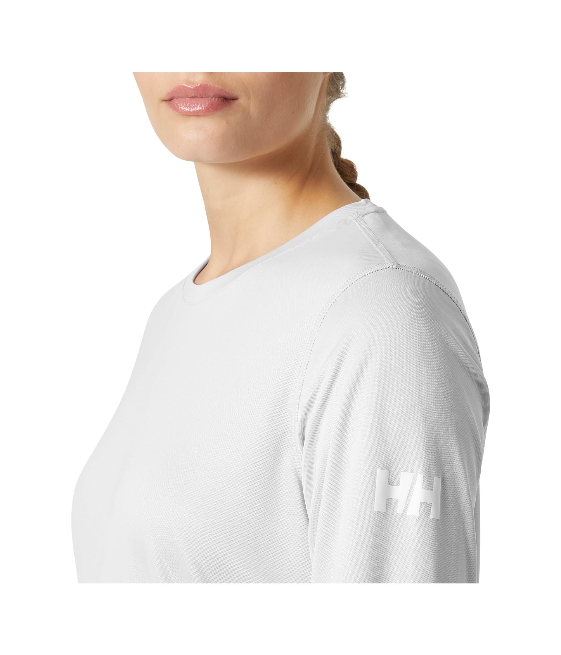 Helly Hansen Damska W HH Tech Crew LS 2.0, szara mgła, S