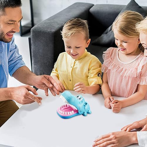 Miniatura 9 de Juego de morder los dedos, juguete de dedo de hipopótamo, juego interactivo de reacción de mano para niños, juegos divertidos de dientes para