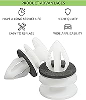 Vista 4 de RACOONA 30 piezas Clip de retención de panel de moldura de puerta, Clip de panel de moldura de puerta, Accesorios para automóviles Clip de panel