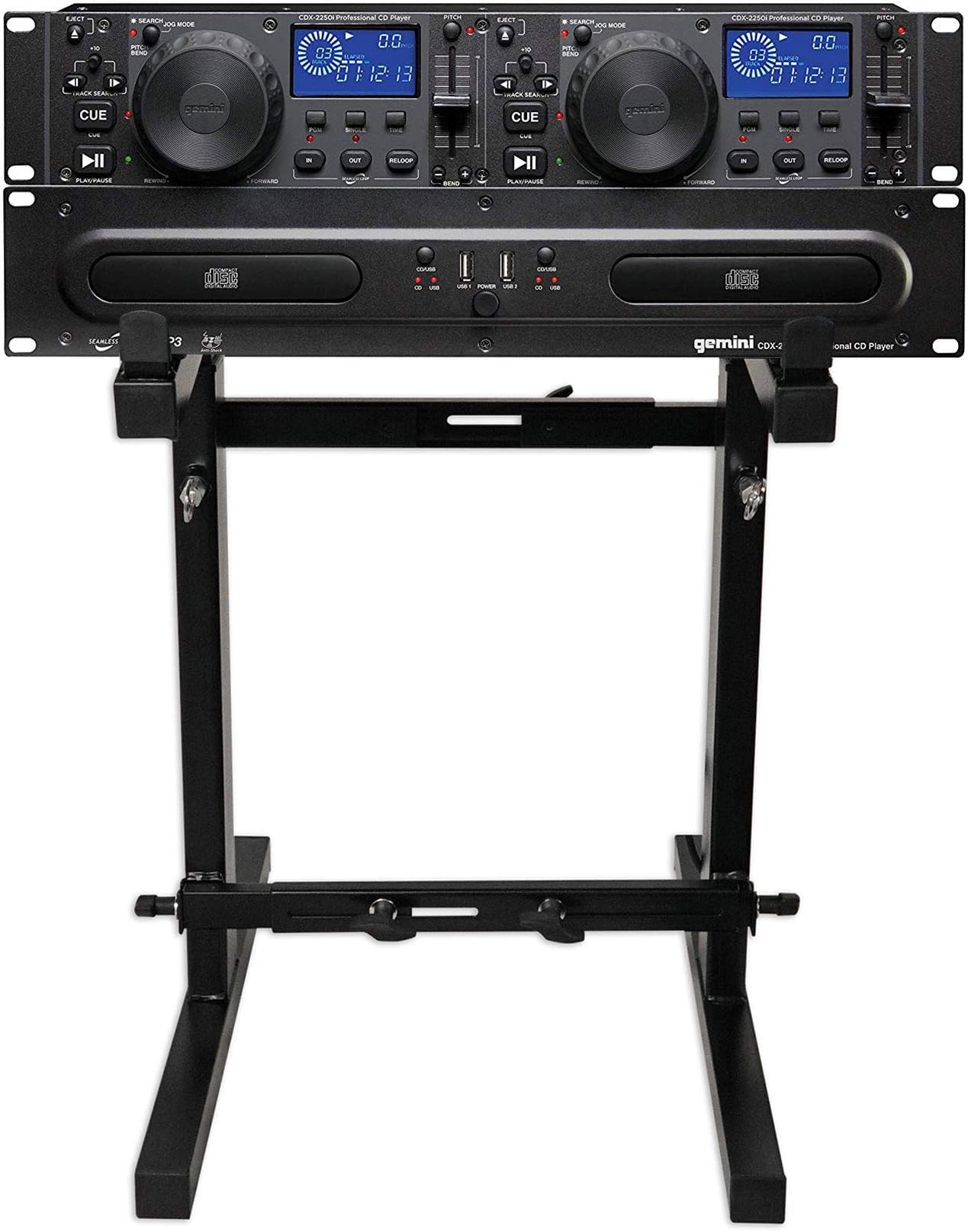 Gemini CDX2250i Pro DJ Dual Two Deck Rack Mount CD/MP3