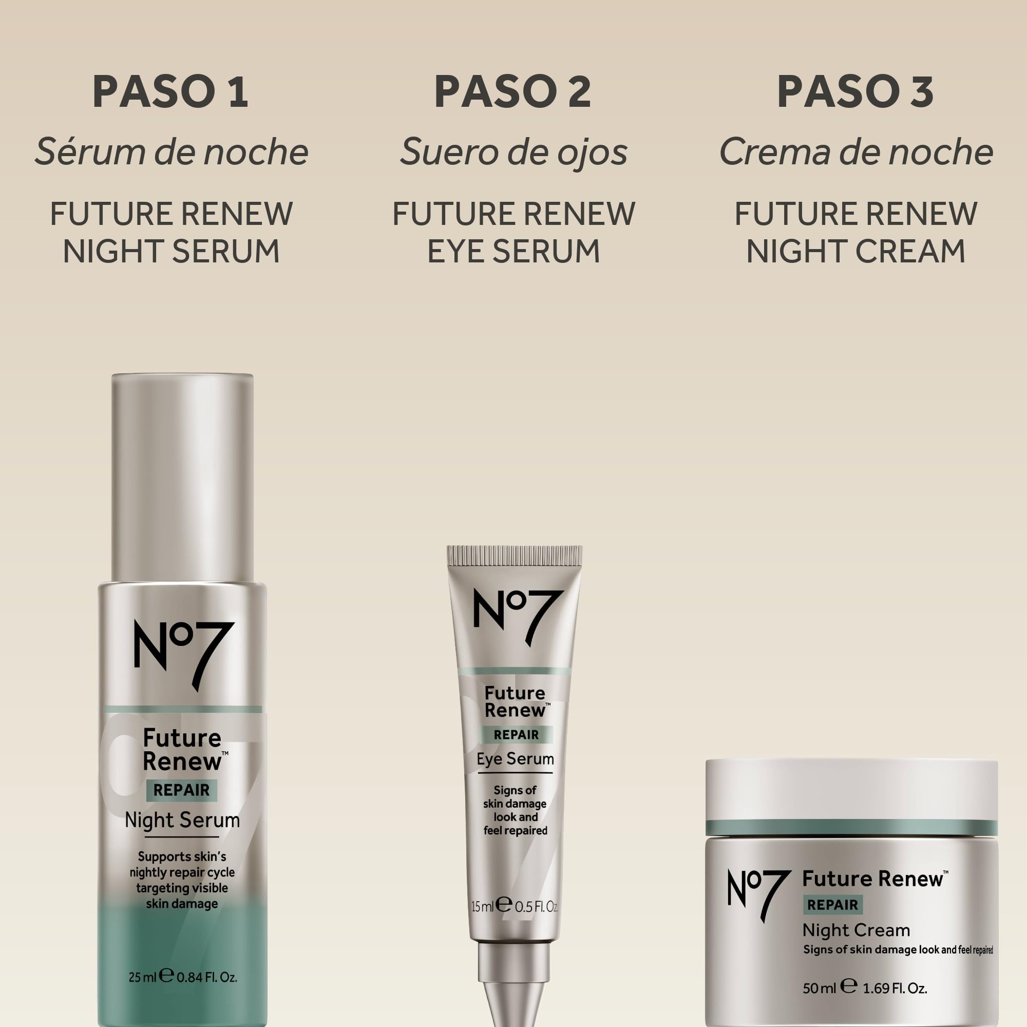 No7 Future Renew Repair Night Cream - Crema Facial de Noche 50 ml