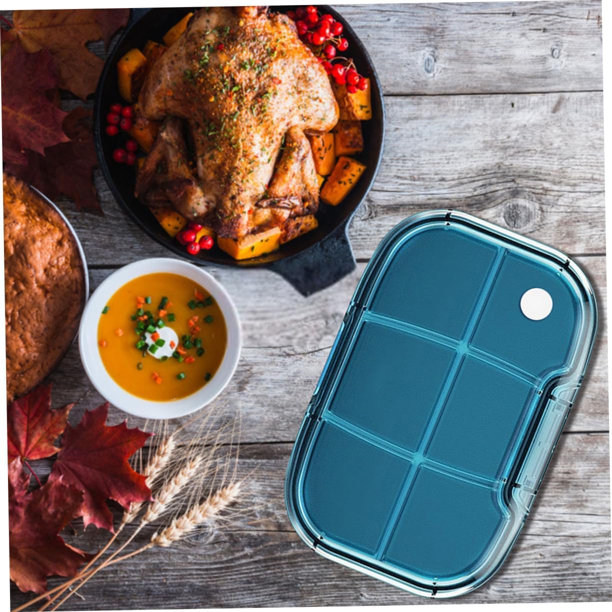 3pcs Silicone Lunch Box Lid Stopper Leakproof Plug for Food Container Inserts Air Tight Sealing Accessories Moisture Barrier Seal Easy to Clean