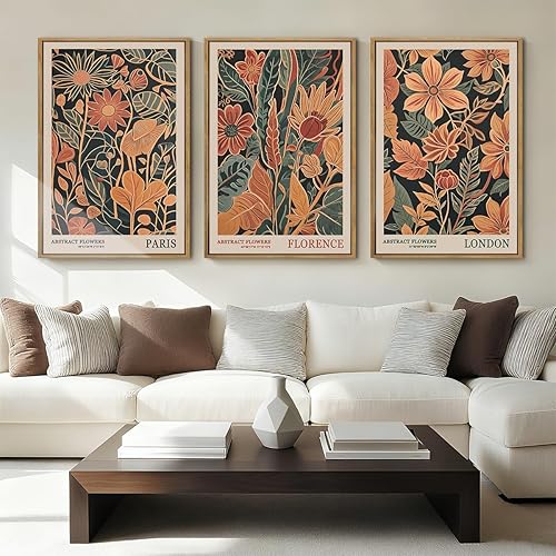 Miniatura 35 de ANHUIB Arte de pared de Jesús de 16 x 24 pulgadas, arte de pared de Jesús alimenta a los 5000, juego de 3 lienzos enmarcados, decoración de pared