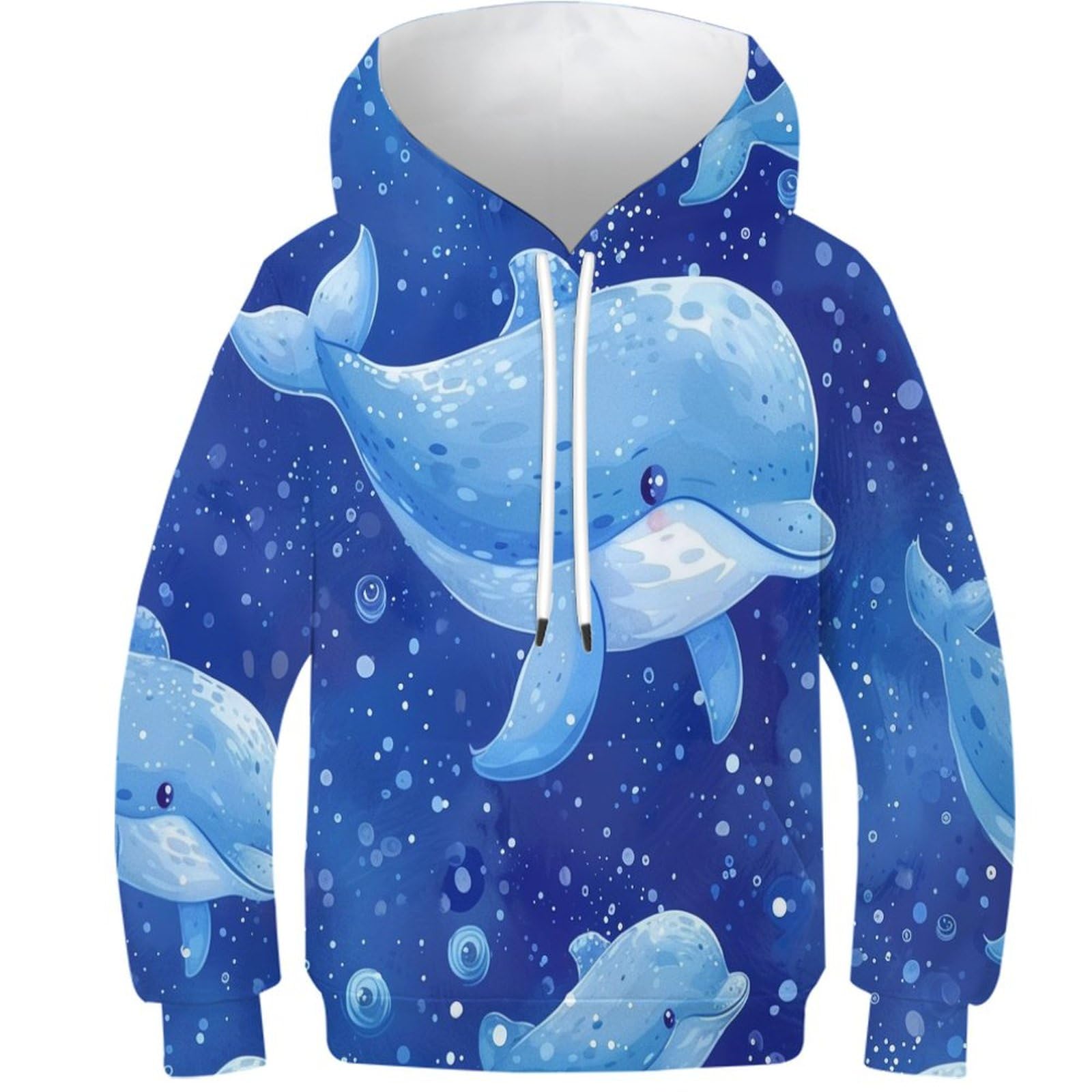 Dessin animé sweat Les dauphins avec impression 3D durable unisexe - 8