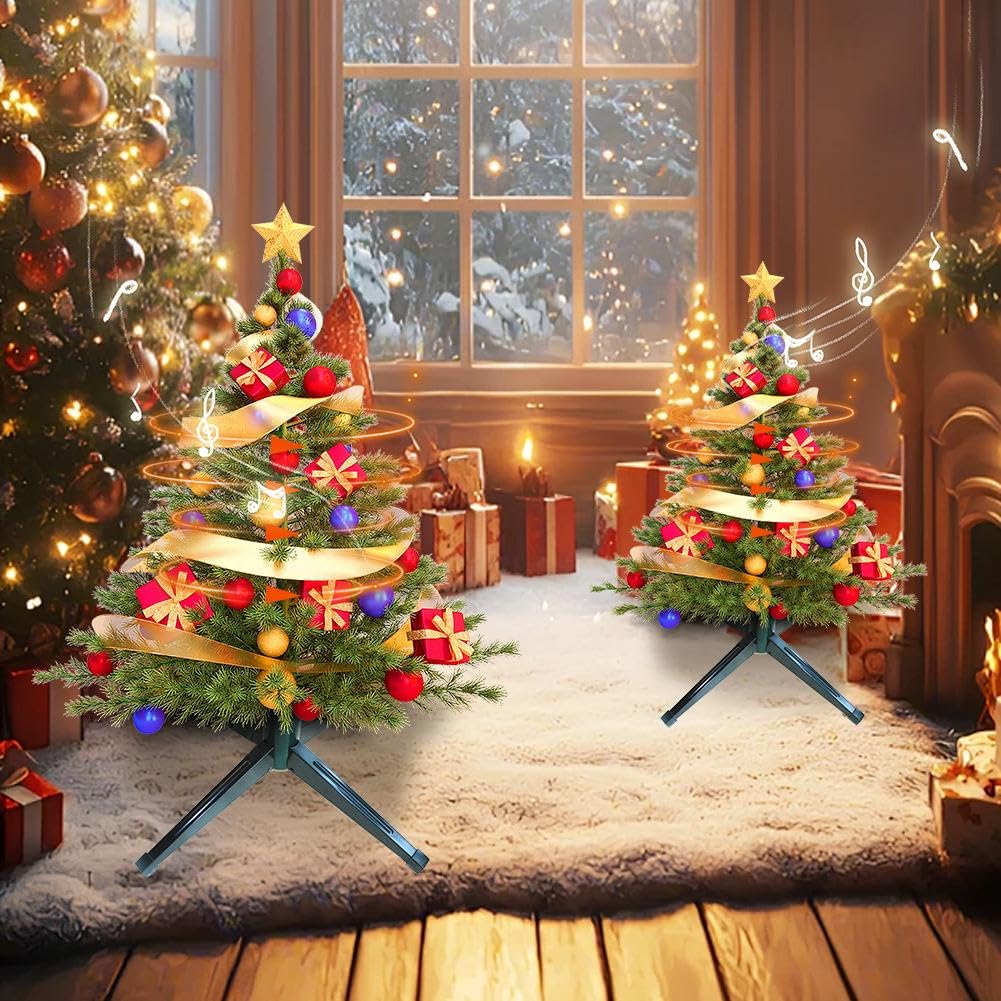 Muzikale roterende kerstboomstandaard voor 20 cm kunstmatige kerstboom
