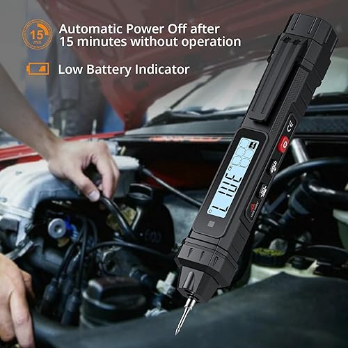 Miniatura 4 de Neoteck 2 en 1 Tipo de pluma Multímetro digital Probador de voltaje 4000 cuentas multímetro TRMS inteligente Voltímetro sin contacto para probar