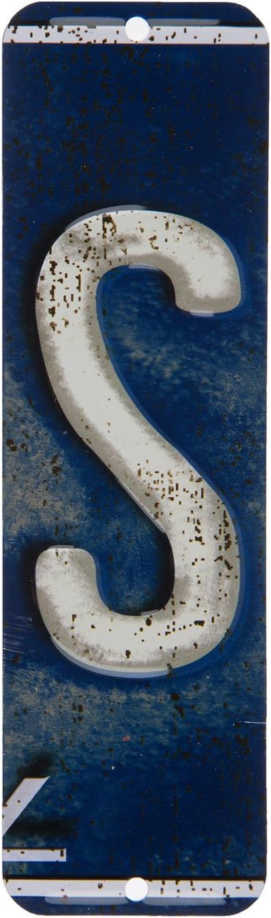 Placa de matrícula retro antigua, alfabeto indiviidual, letras de pared con monograma de pared, con buzones de correo montados en la pared, Mancave,