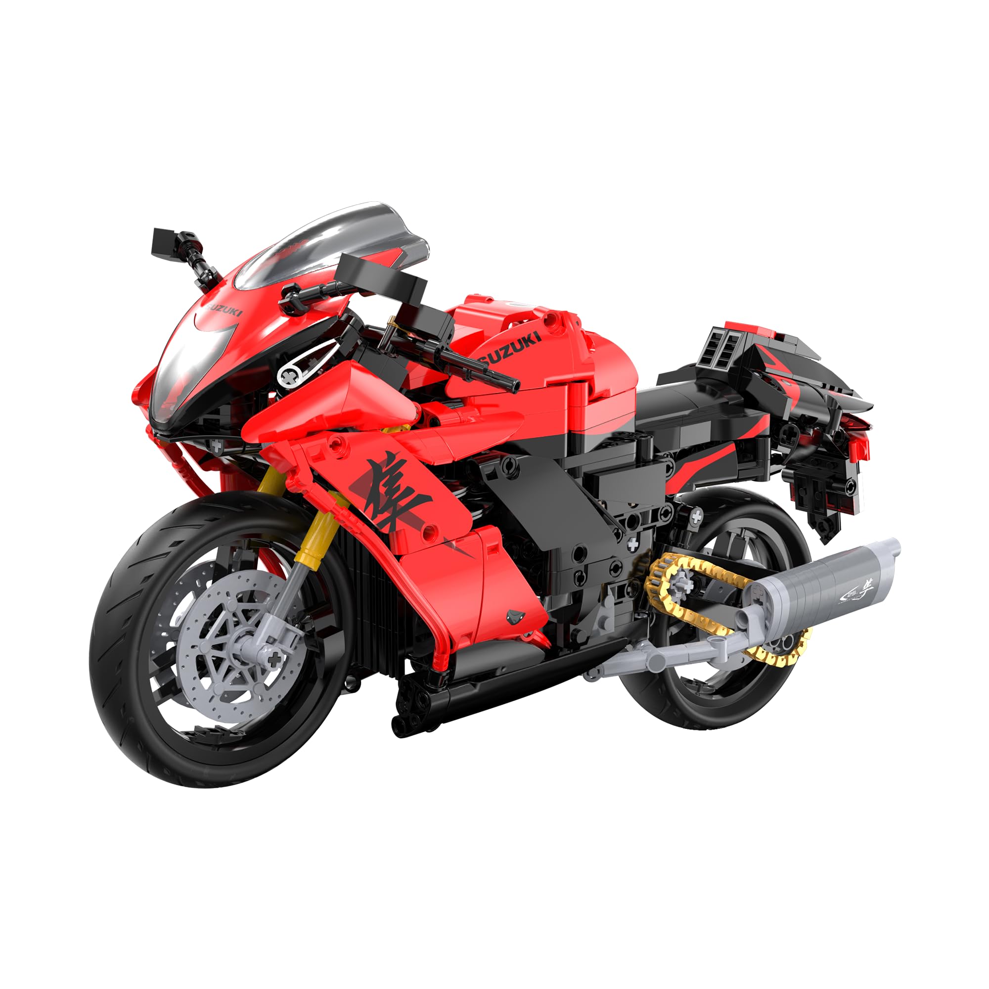 CADA - Suzuki Hayabusa - 1043 Pièces - Moto à l'échelle 1:6 - (DeQuBe 927DE64051)