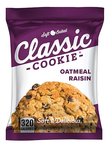 Miniatura 4 de Classic Cookie Galletas suaves de avena horneadas, 4 cajas, 32 galletas envueltas individualmente