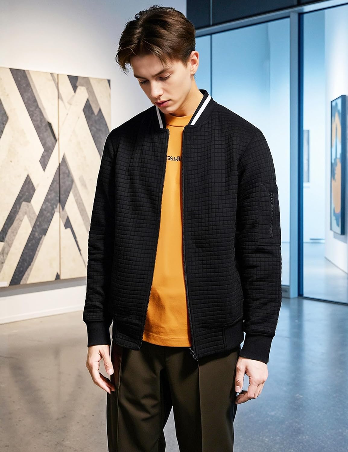 Jaqueta masculina leve casual leve para homens jaqueta bomber waffle casaco universitário com zíper em promoção! Veja a oferta e mais achadinhos de Jaquetas & Casacos 3 Hoje é o melhor dia para comprar Jaqueta masculina leve casual leve para homens jaqueta bomber waffle casaco universitário com zíper com aquele preço maroto! Promoção! Aproveite a oferta! 3