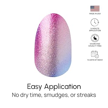 Color Street - Wander Luster - 16 Double-Ended Nail Polish Strips | Has Dreamy Gradient Design, Shimmer Finish, Easy Peel-and-Apply Design, No Dry Time for Smooth Daily Manicure Wear.