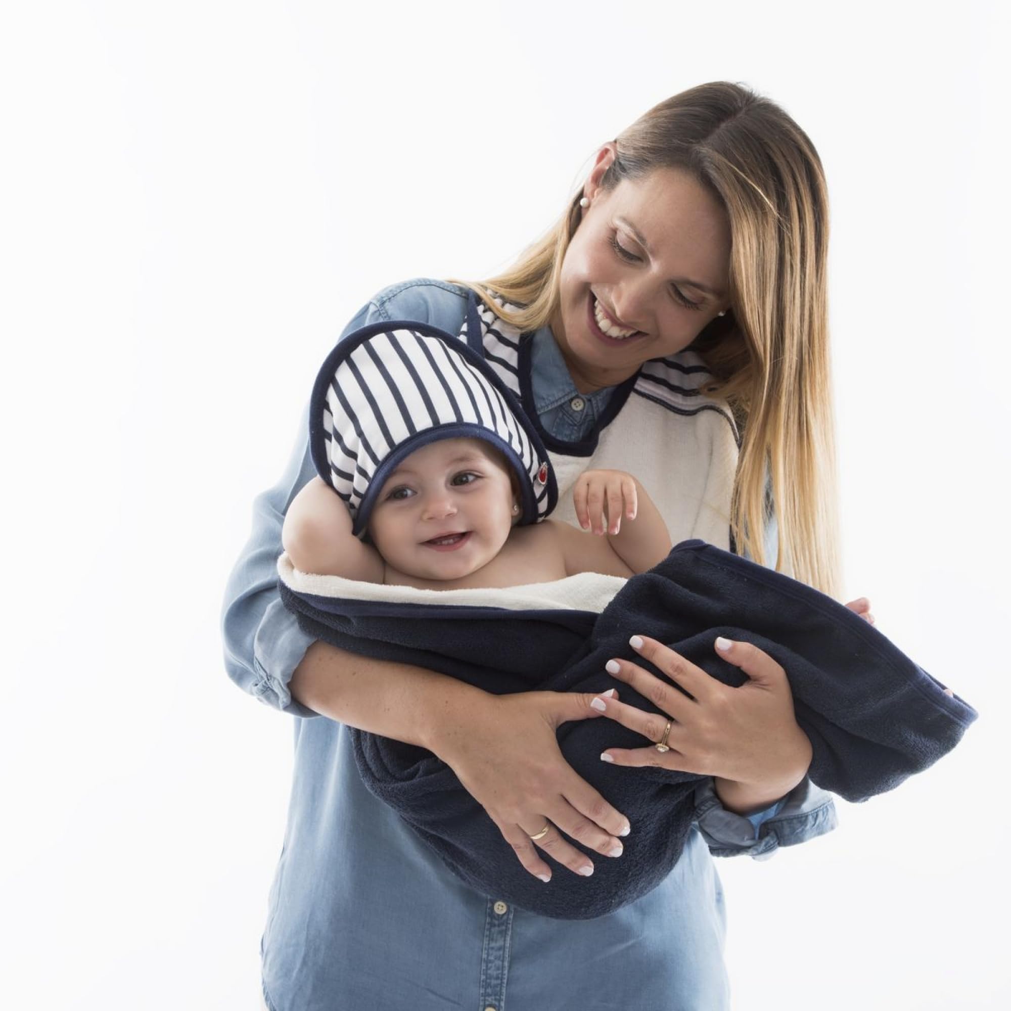Cape de bain Blue Stripes - Baby To Love