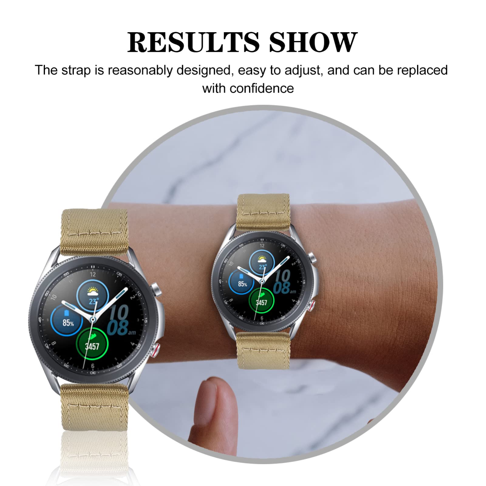 GALPADA 4 Pièces Bracelet En Nylon Hommes Montres Bracelets De Montre Pour Hommes Montre Pour Hommes Bracelet De Montre 22Mm Bracelet De Montre 18Mm Utilisation