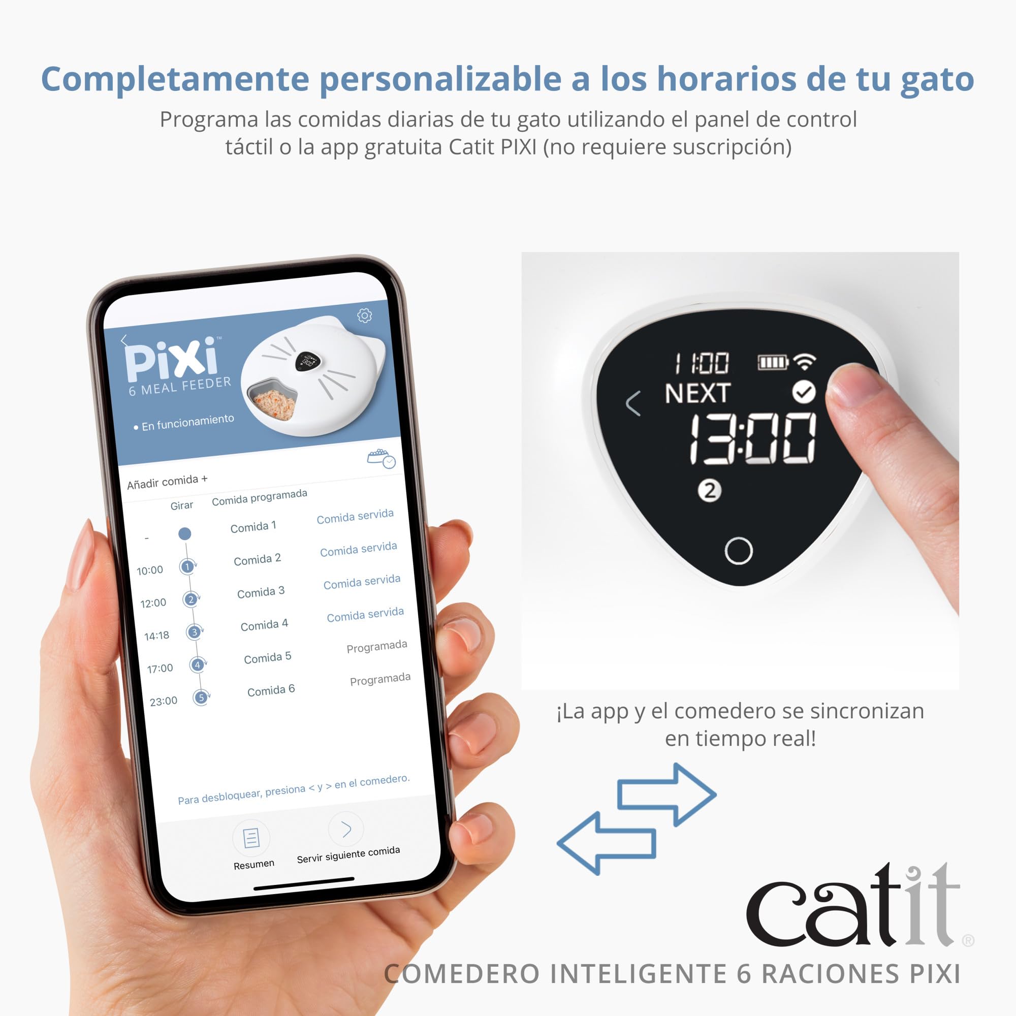 Catit PIXI Comedero Inteligente para Gatos 6 Raciones