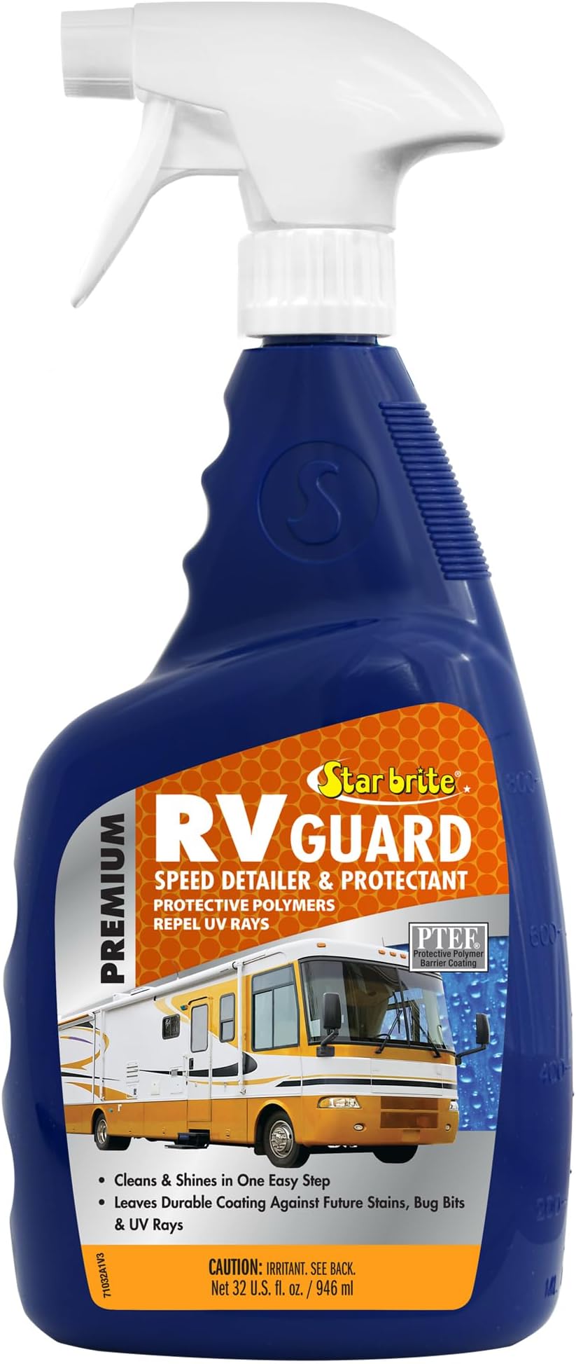 STAR BRITE Premium RV Guard Detailer & Protectant Spray – Cleans, Shines & Protects with Protective Polymers - 32 OZ (071032)