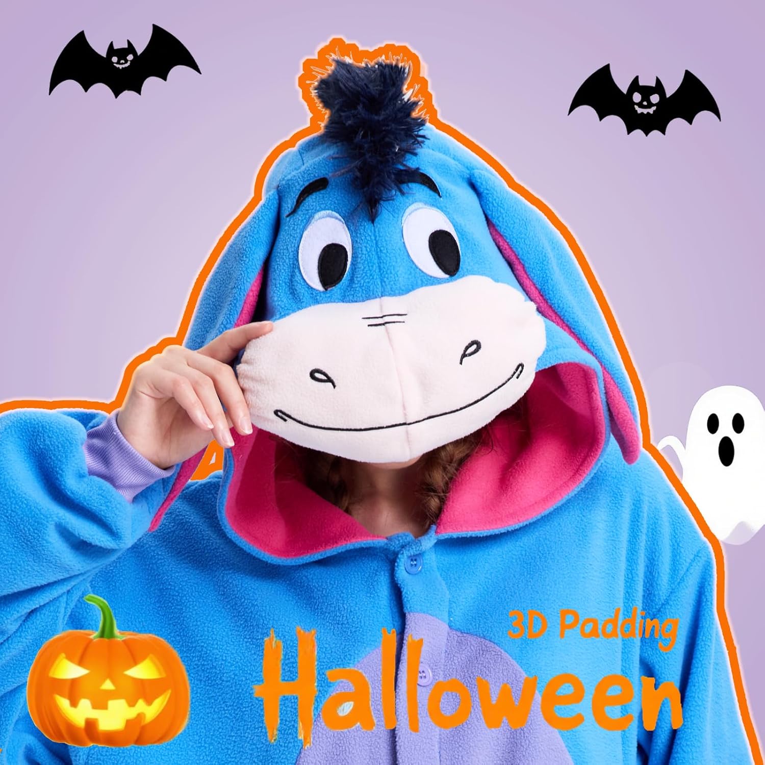 Adult Animal Onesie Pajamas,Halloween Costumes Cosplay Sleepwear for Women Man Teens - Image 3