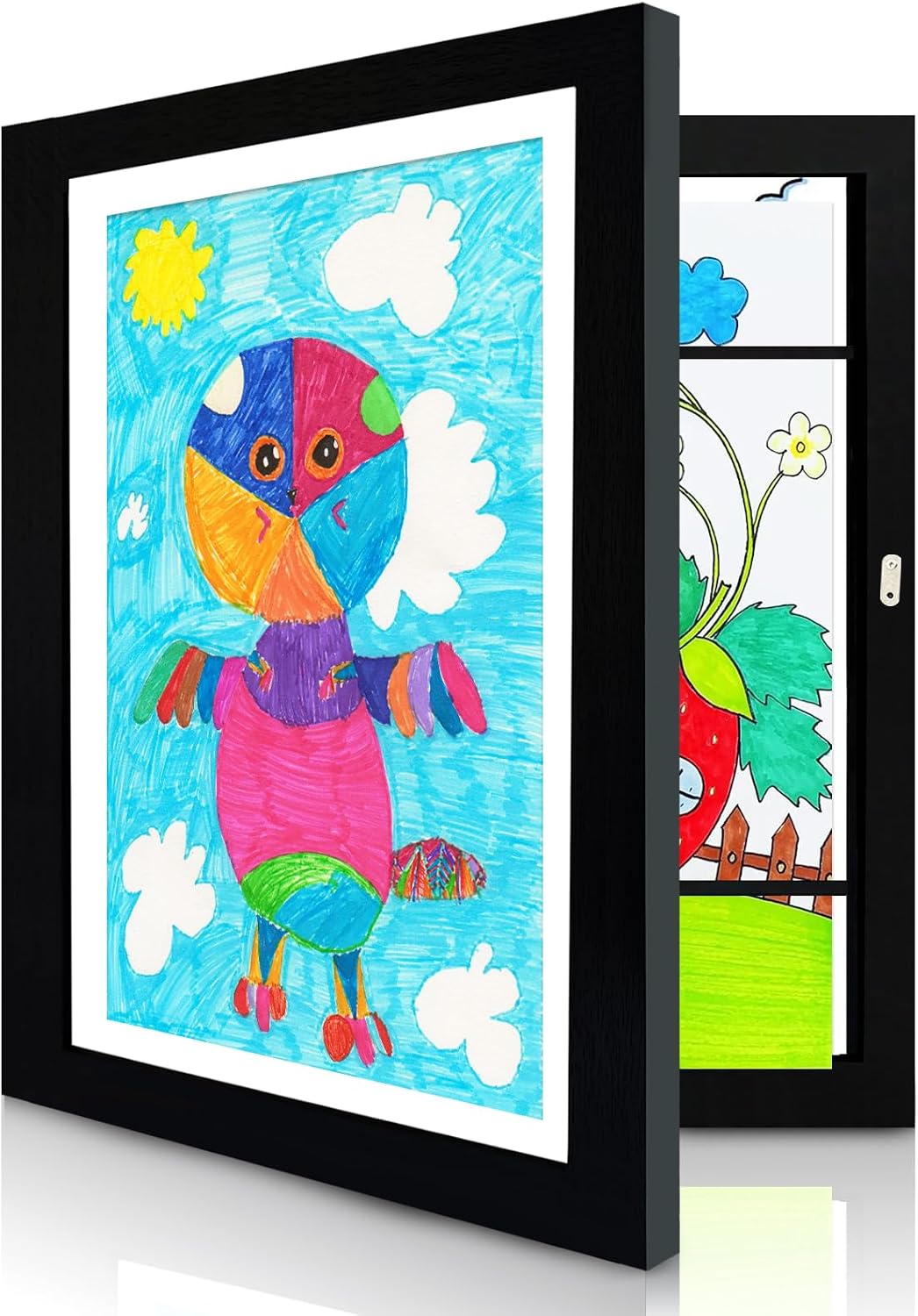 8.5x11" Kids Art Frame Changeable - Front Opening Magnetic Door art frames