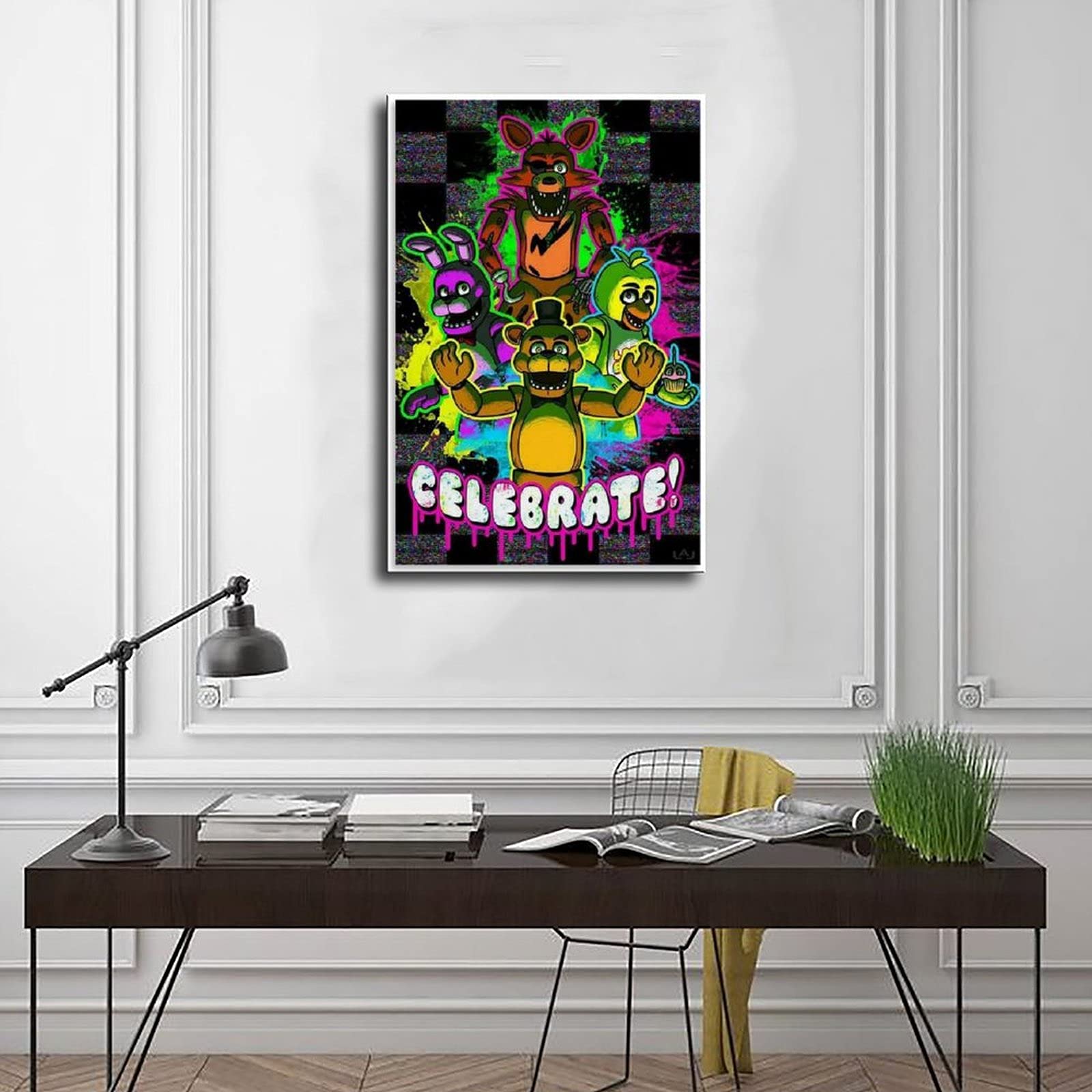 Poster Sur Toile Moondrop FNAF 30x45 Cm - Décoration Murale Chambre, Bureau - Cadeau Fan Five Nights At Freddy's - 13