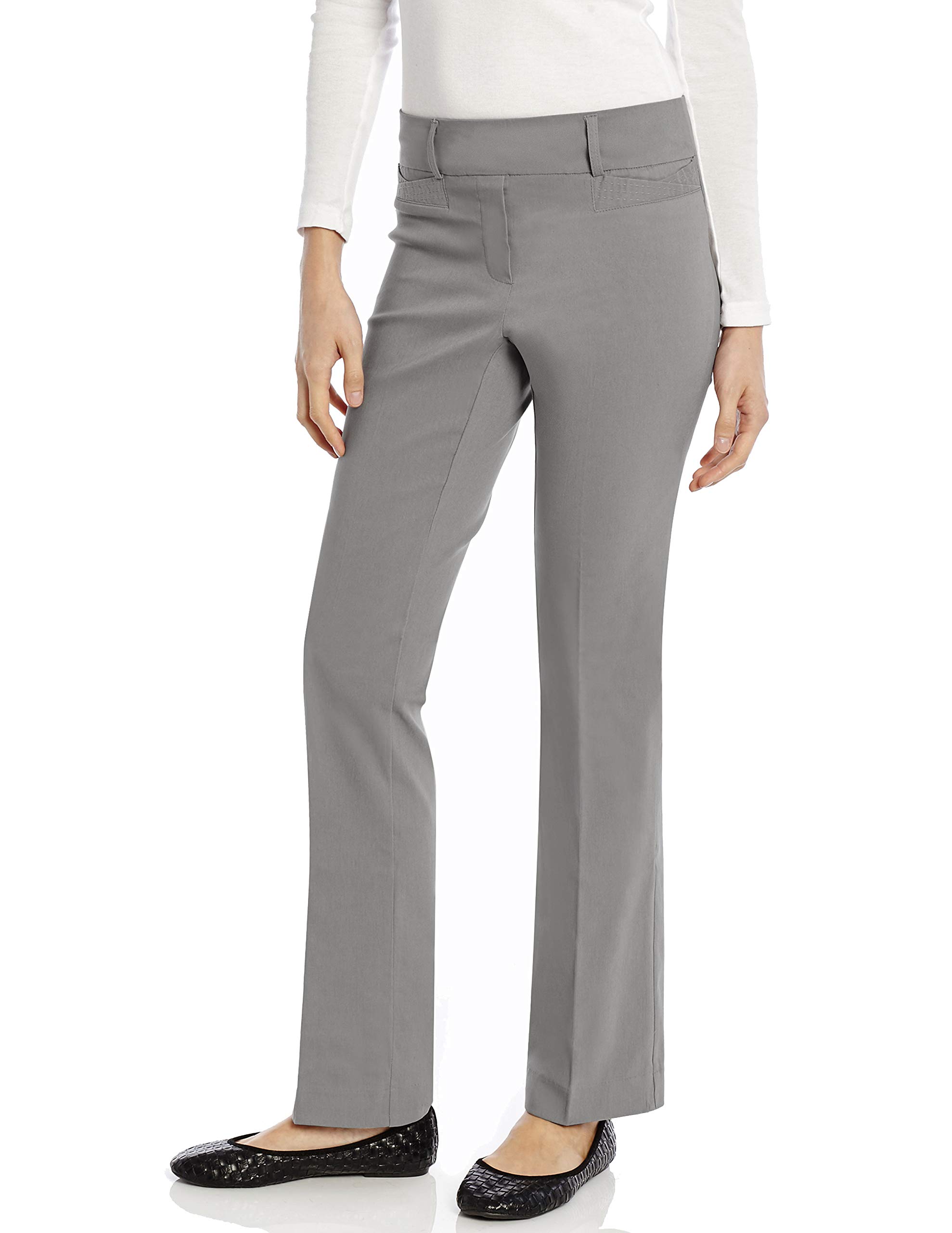 Leveret Womens Pants Stretchable Slight Boot Cut Comfort Pants Pull On Size 4-18