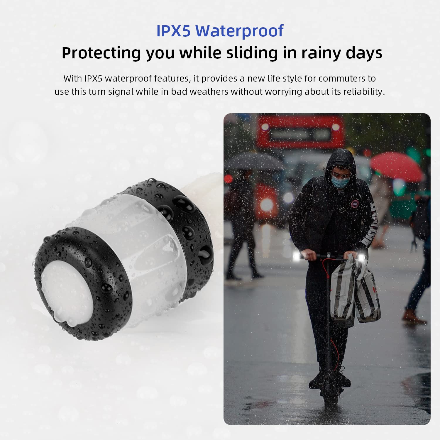 Ulip Handlebar Extender Grip With Turn Signals Accessories For