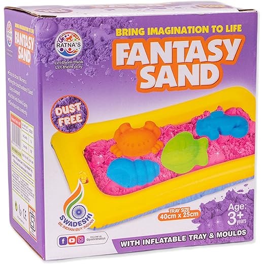 Fantasy Sand Set 500g Purple with Tray & Moulds